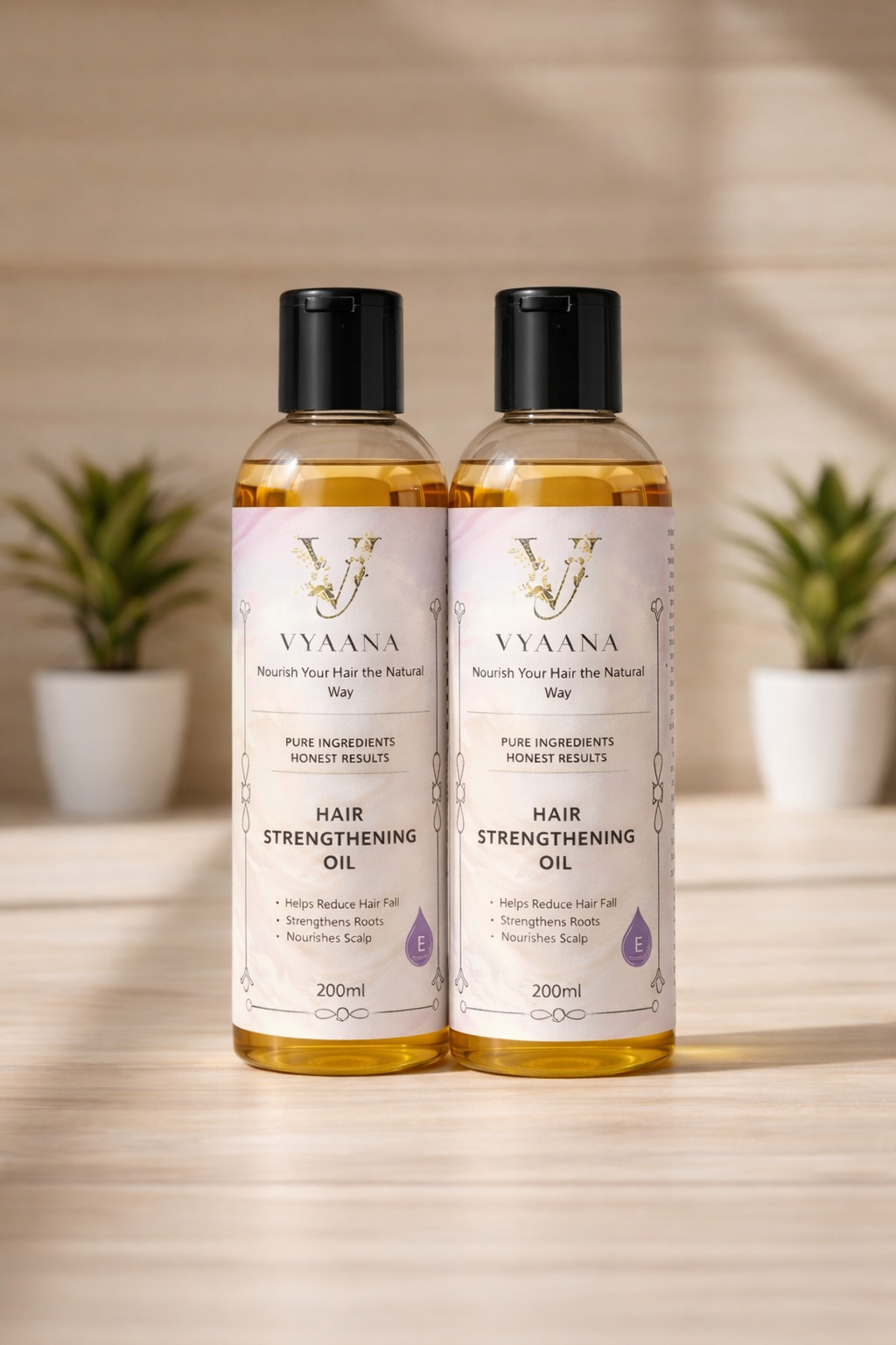Vyaana Hair Strengthening Oil (200mL and 200mL)